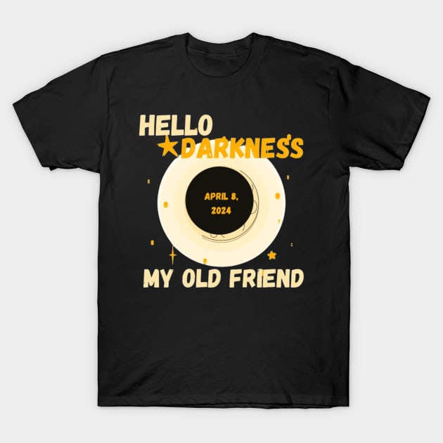 Hello Darkness my old Friend, Solar Eclipse T-Shirt by Alexander S.